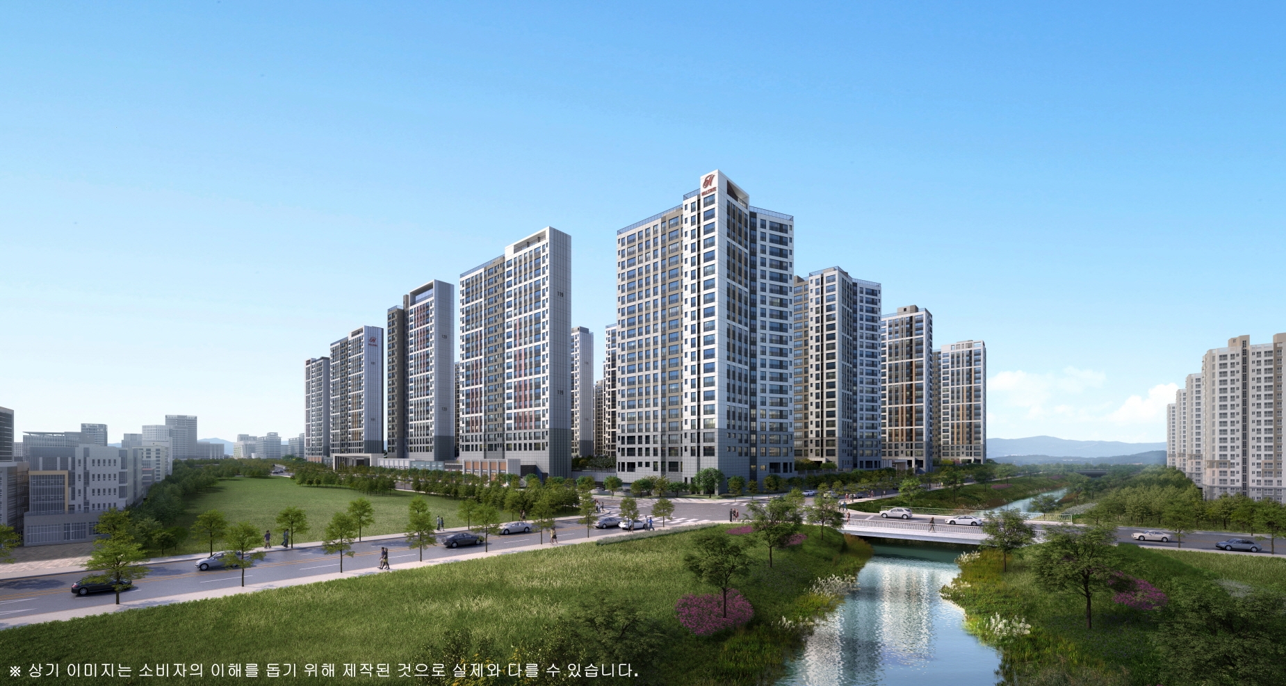 힐스테이트 첨단센트럴 투시도.(사진=현대엔지니어링)