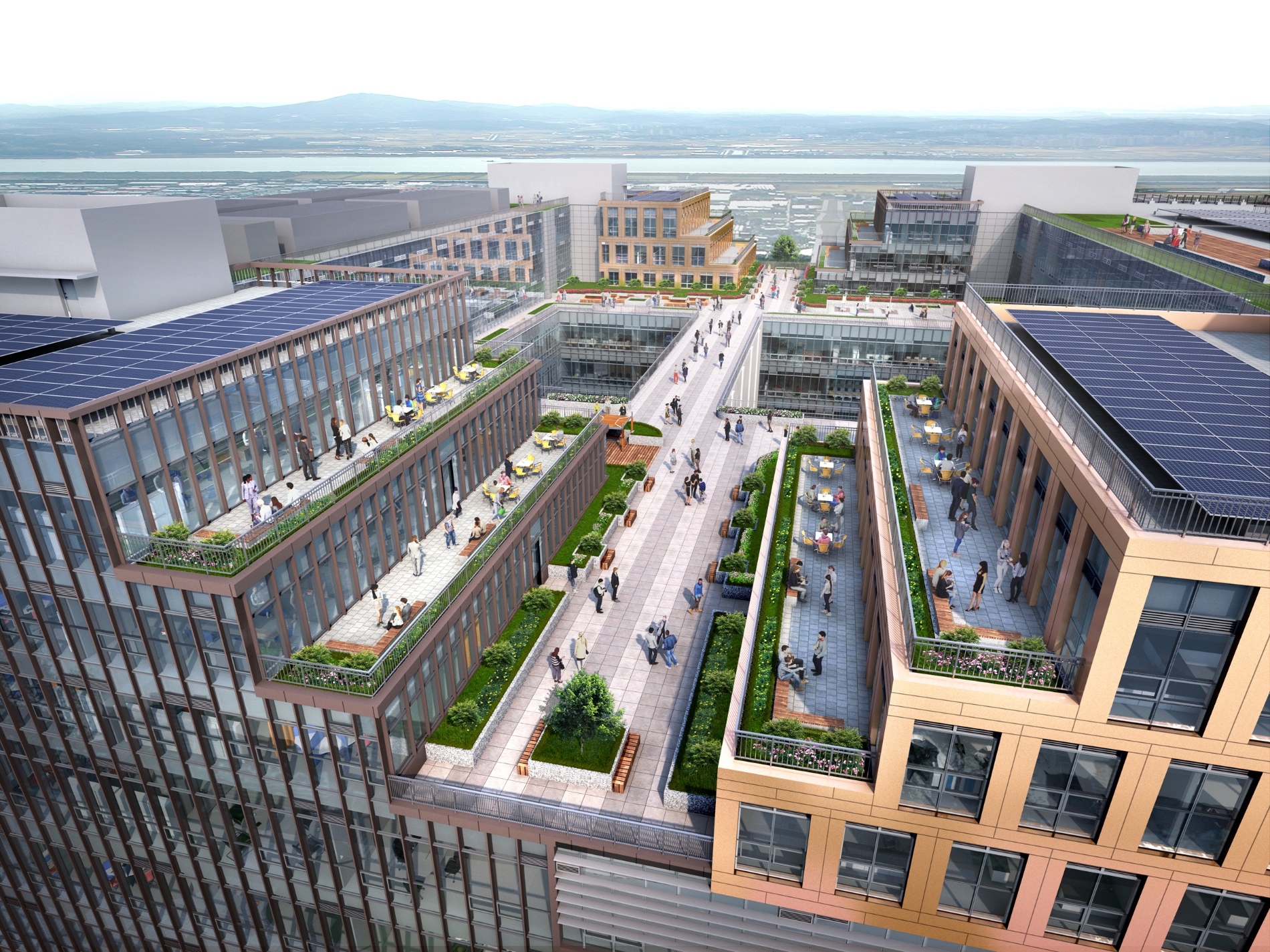 '에코델타시티 반도 아이비플래닛' 테라스 투시도.(사진=반도건설)