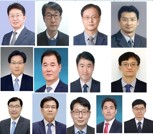 윗줄 좌측부터 박광종 윤승출 박병환 김태호중간줄 좌측부터 한경선 김승민 공석룡 강종훈아래줄 좌측부터 김길용 장신기 남우창 윤창복 강동훈(사진제공=국세청)