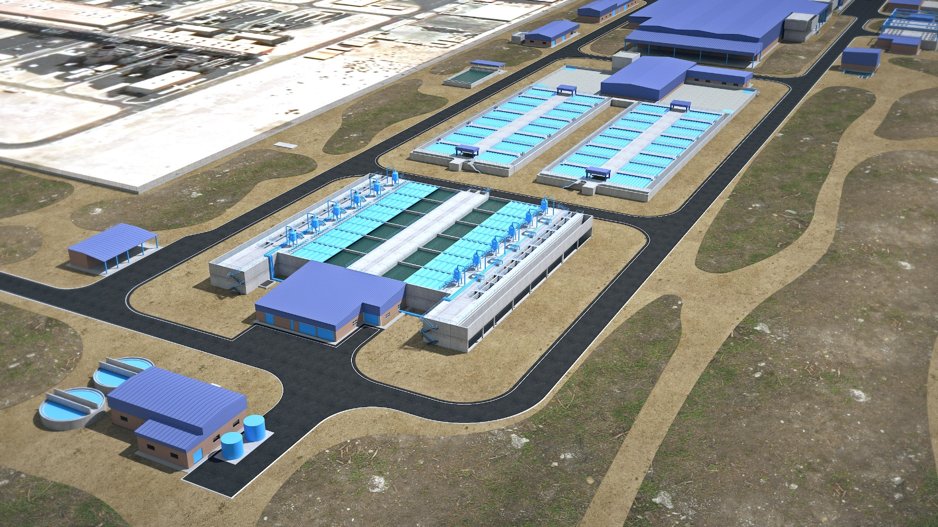 UAE 슈웨이하트(Shuweighat) 4 해수담수화사업 조감도.(사진=GS건설)