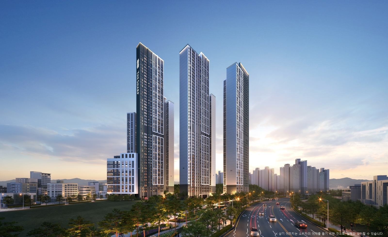 더샵 오창프레스티지 투시도.(사진=포스코이앤씨)