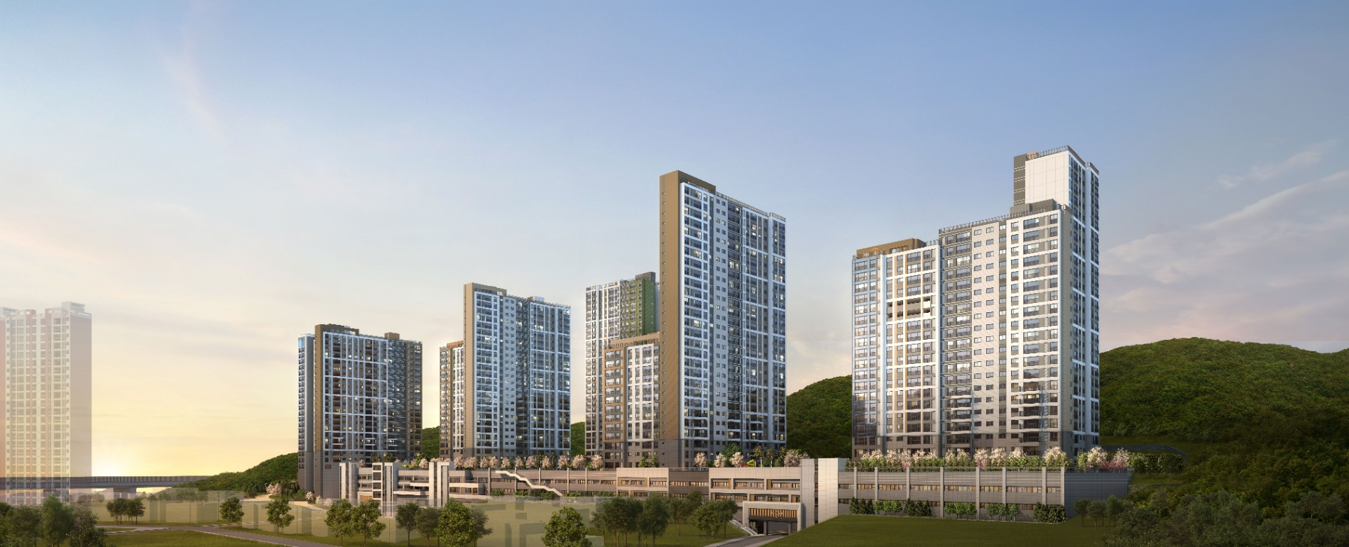 운암산공원 우미린 리버포레 투시도.(사진=우미건설)