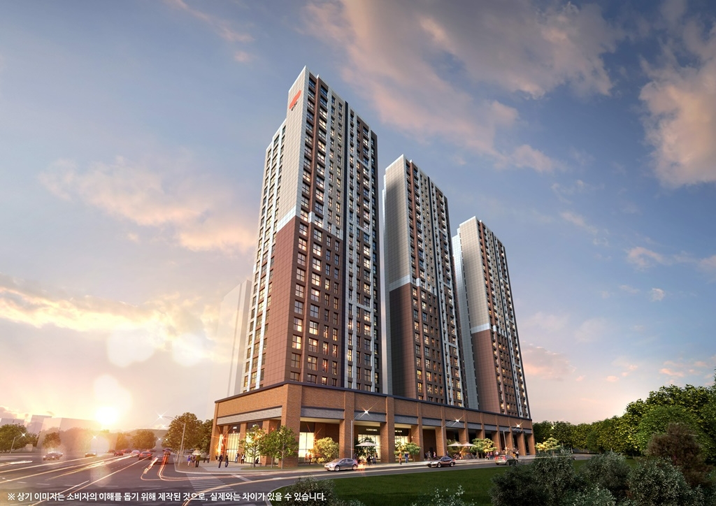 e편한세상 시티 광교 웰스하임 투시도.(사진=DL건설)