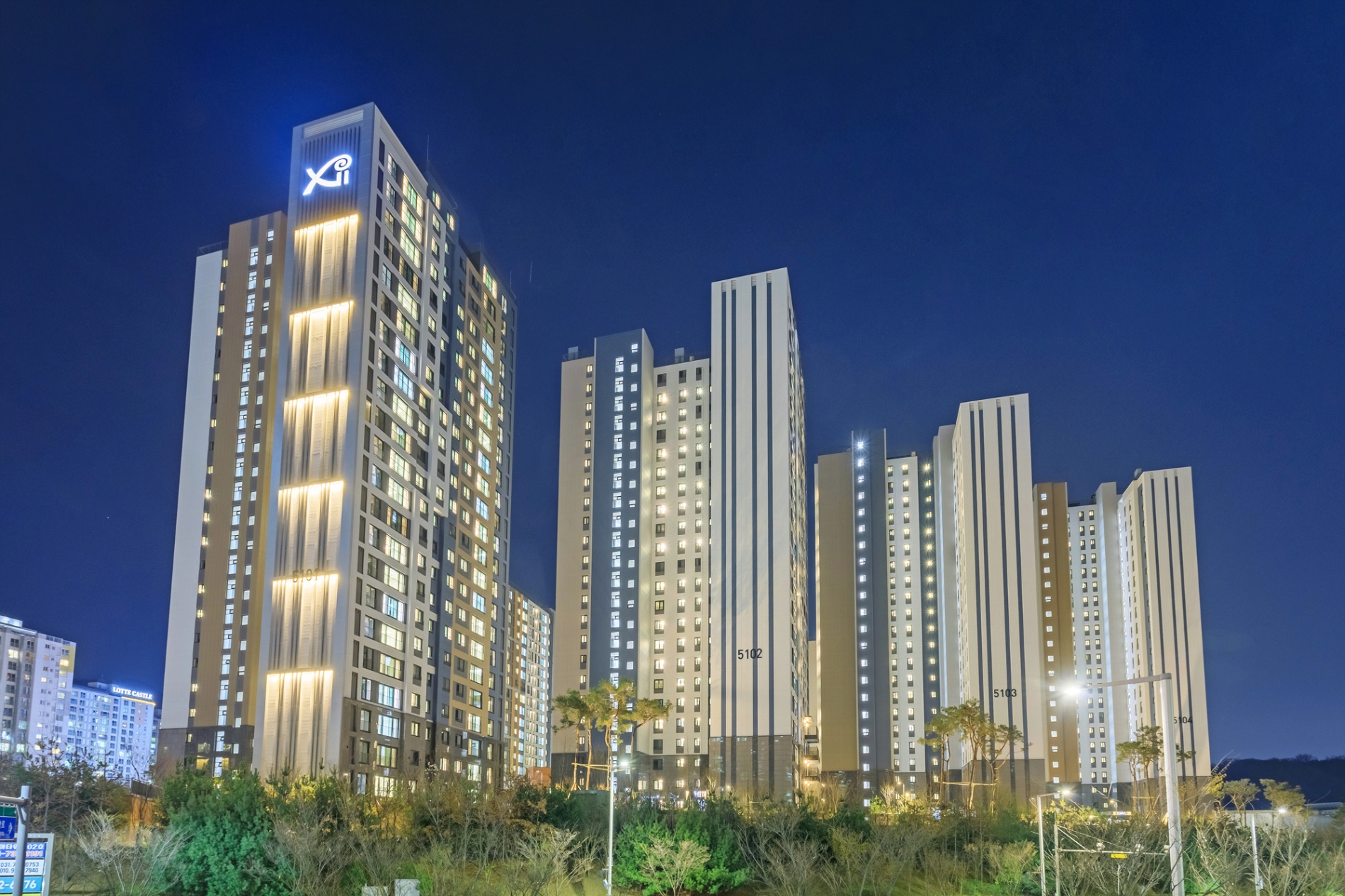 초고속정보통신 특등급 및 홈네트워크 AAA등급을 동시에 인증한 위례자이 더 시티 전경.(사진=GS건설)