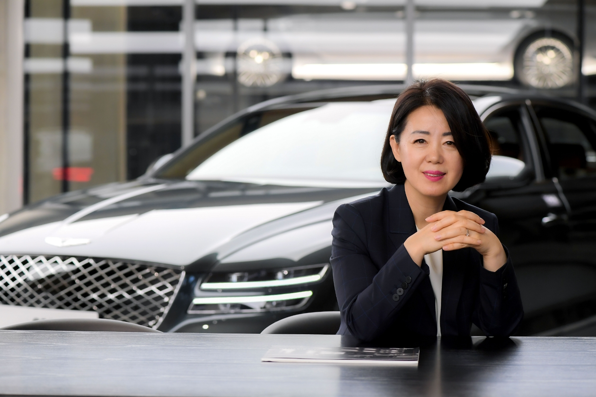 누적 6천 대 판매를 달성한 곽경록 영업부장.(사진=현대자동차)