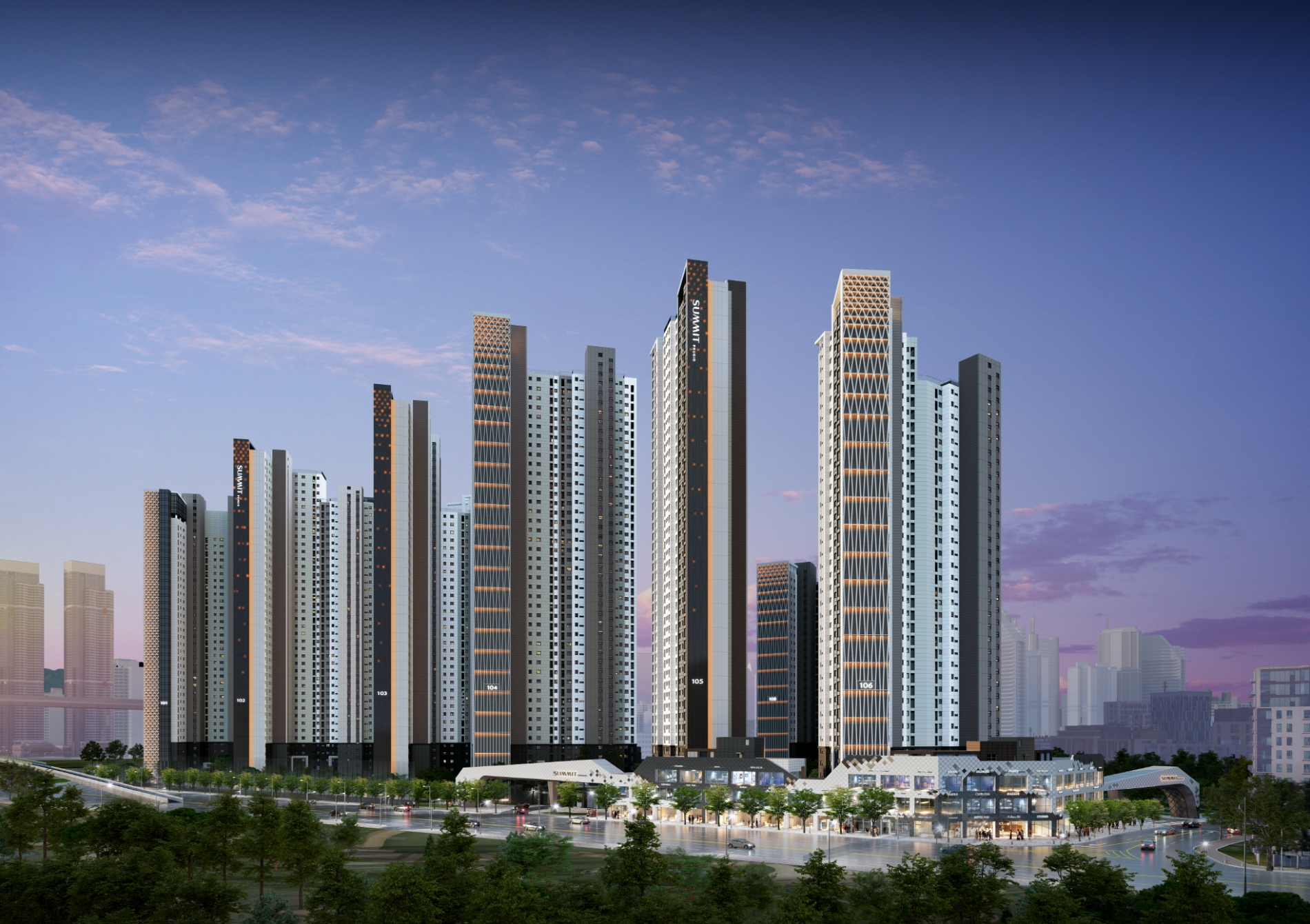 더 비치 푸르지오 써밋 투시도.(사진=대우건설)