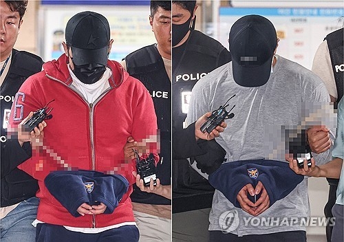 '마약 모임'을 주도한 피의자들.(사진=연합뉴스)