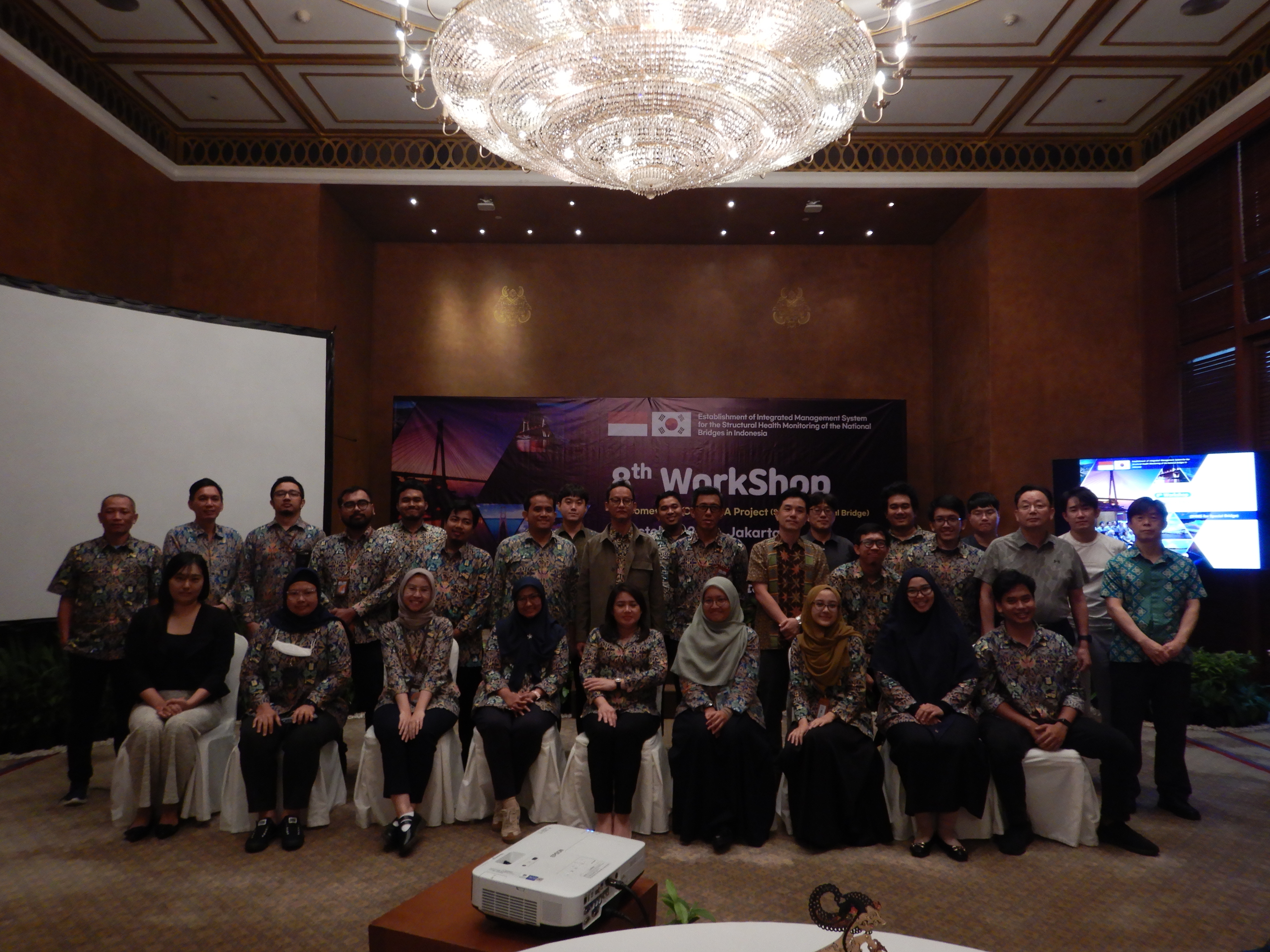 인도네시아 ODA 사업 국제워크숍 참석자 기념촬영 전경. (사진=국토안전관리원)