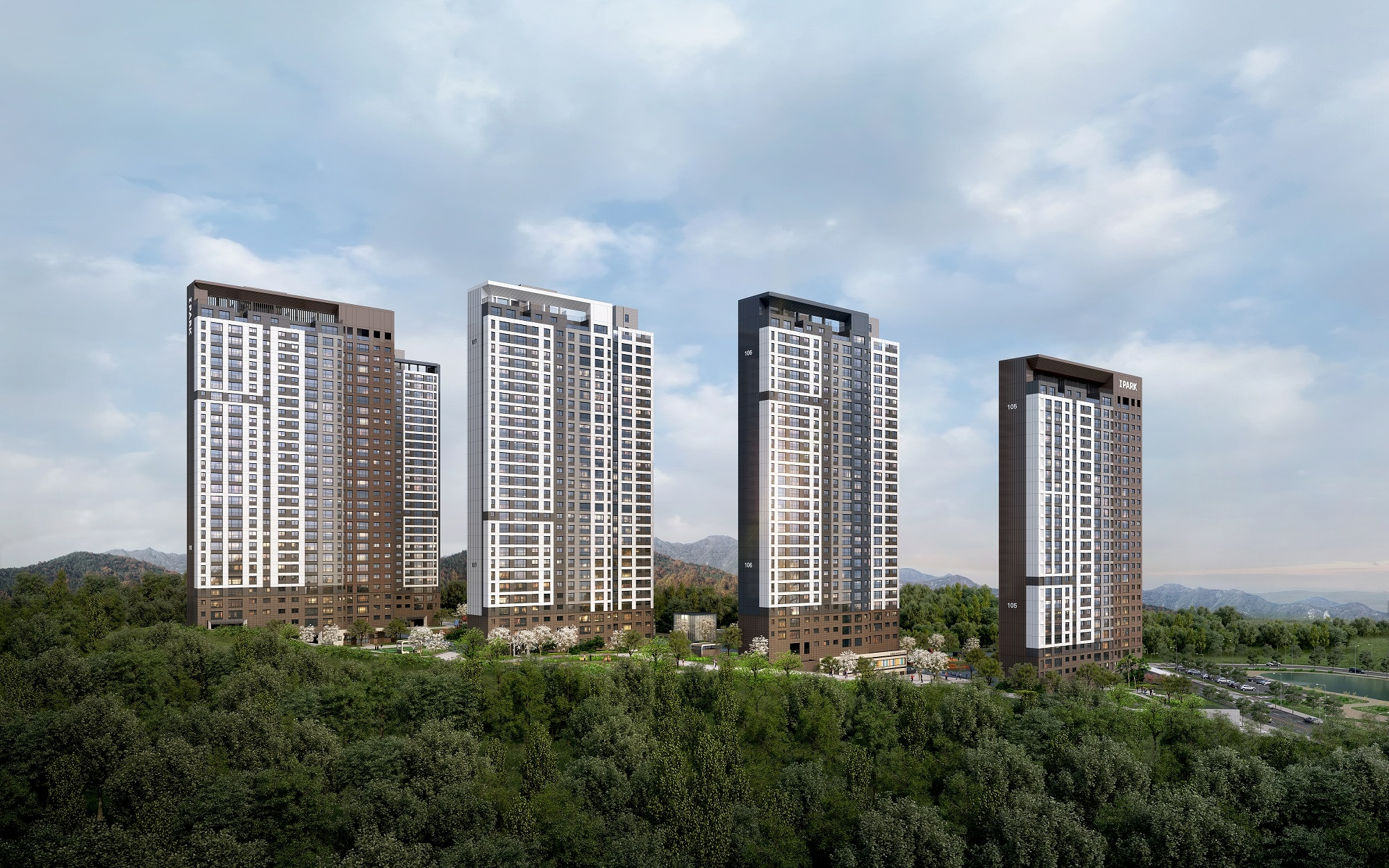 군산 레이크시티 아이파크 투시도.(사진=HDC현대산업개발)