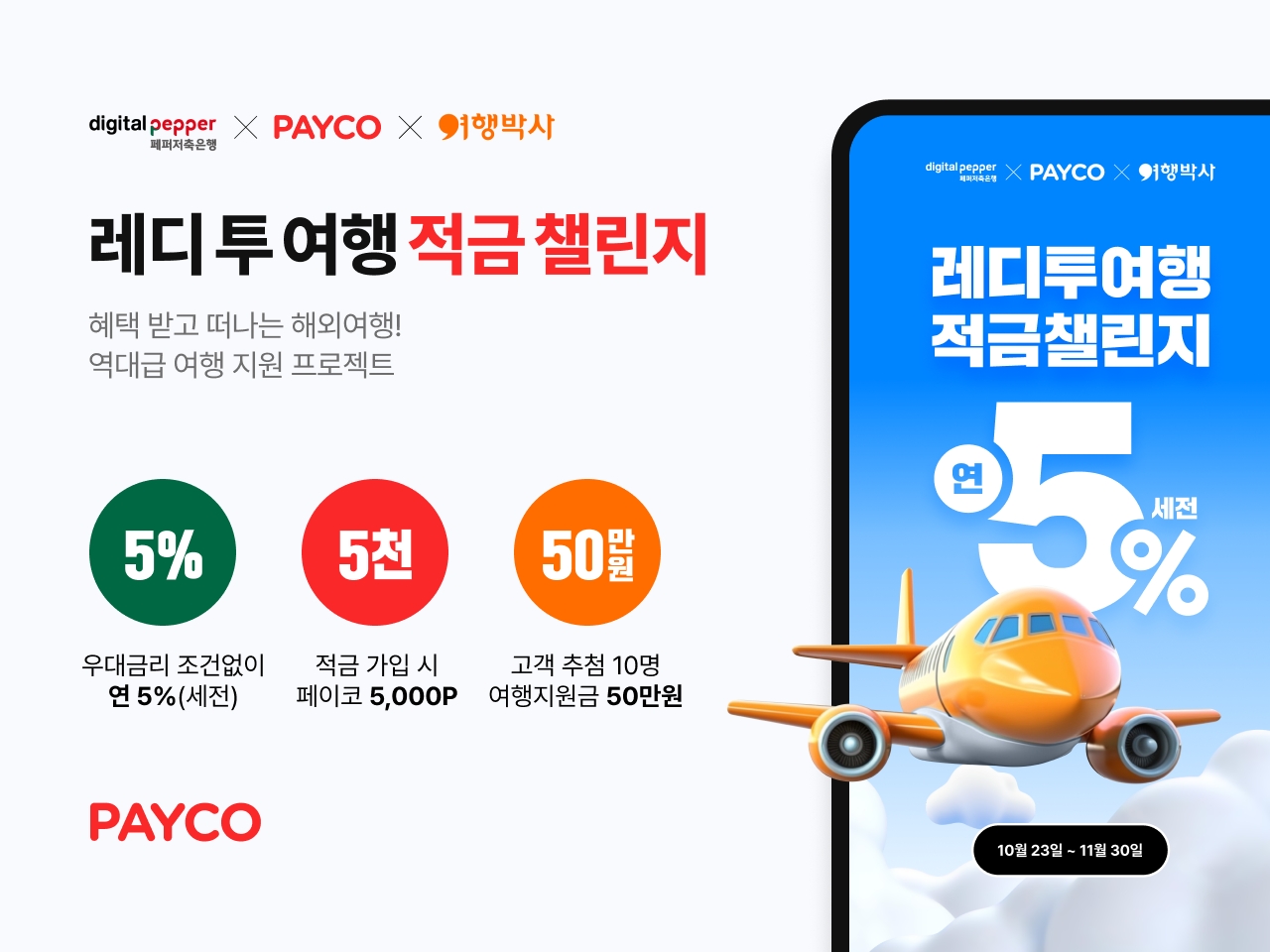 NHN페이코, 해외여행 지원 제휴 상품 ‘페퍼스 여행적금 with PAYCO’ 출시