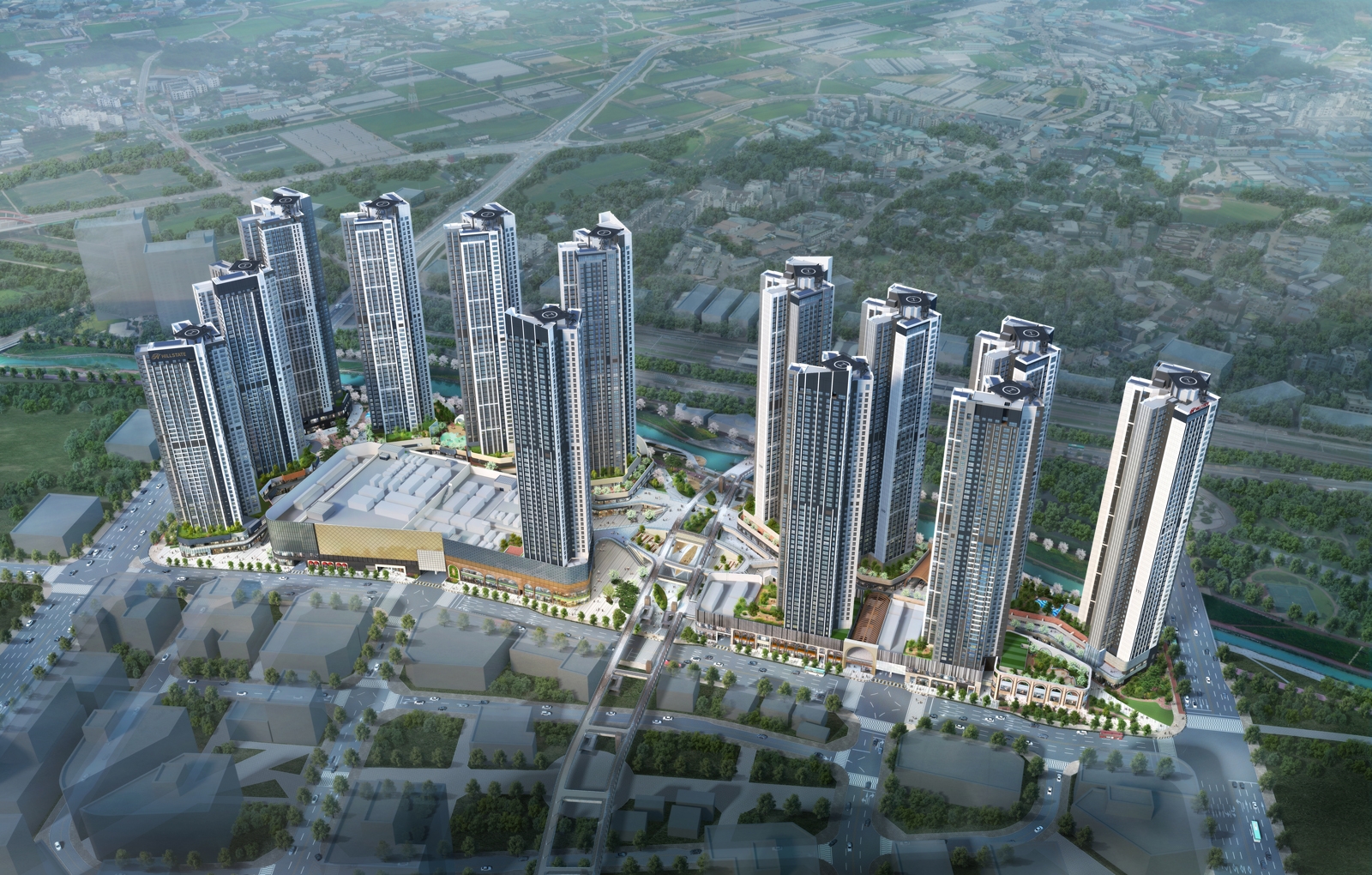 힐스테이트 더 운정 조감도.(사진=현대건설)