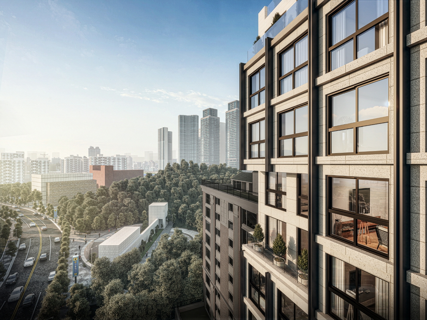 대치 푸르지오 발라드 부분투시도