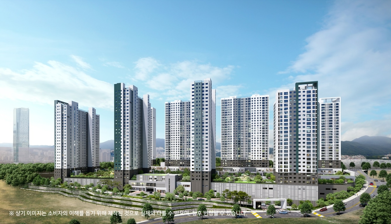 문현 푸르지오 트레시엘 투시도.