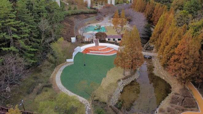 최근 재정비를 마치고 재개장한 용소웰빙공원.(제공=부산 기장군)