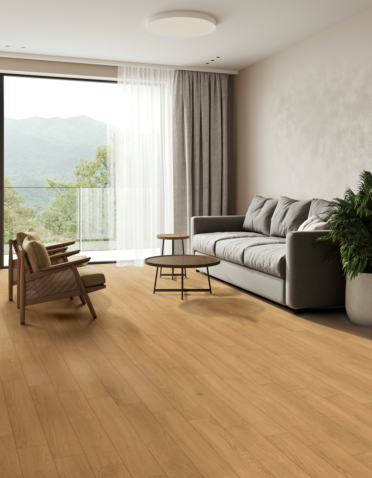 홈씨씨 인테리어 '숲 강마루 텍스쳐' (타우니 브라운).(사진=KCC글라스)