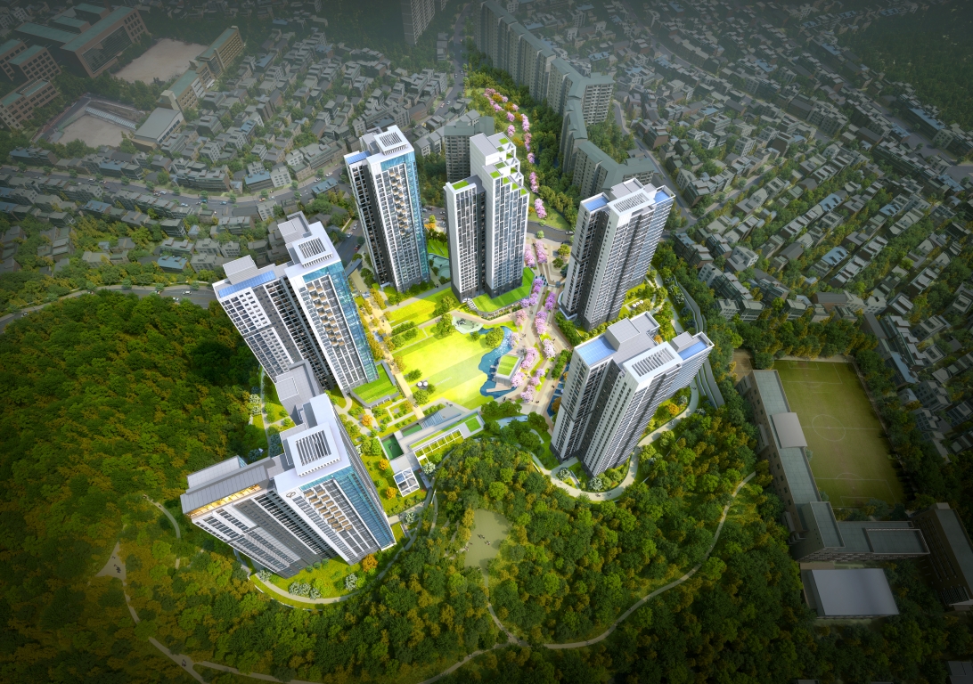 대방동 군부지 메인 조감도.(사진=대우건설)