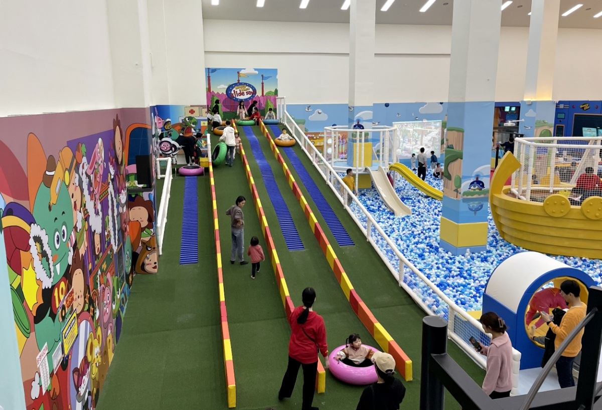 포레나 전주에코시티에 들어선 너티차일드월드 전주점 전경.(사진=한화 건설부문)