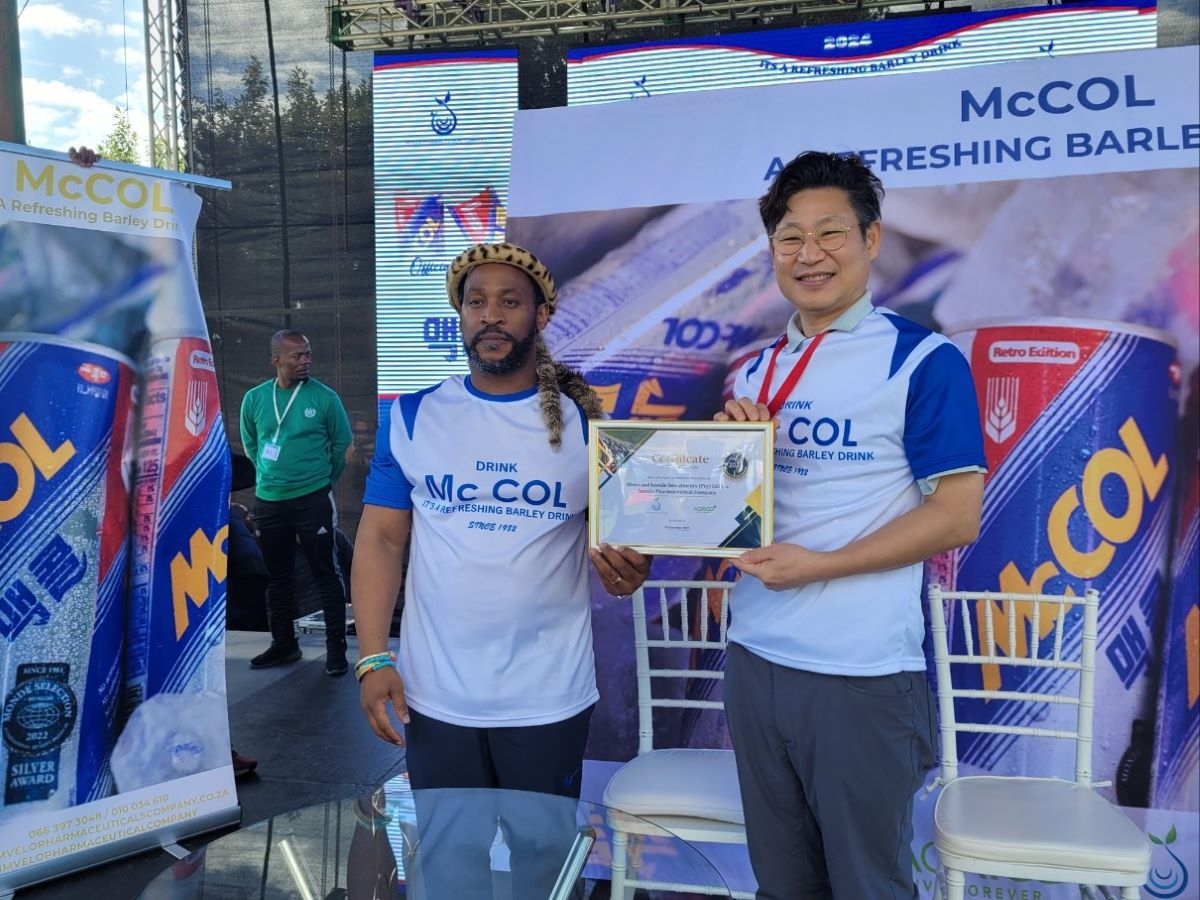 일화, 남아프리카공화국에 ‘맥콜’ 수출 전경. (사진= 일화)