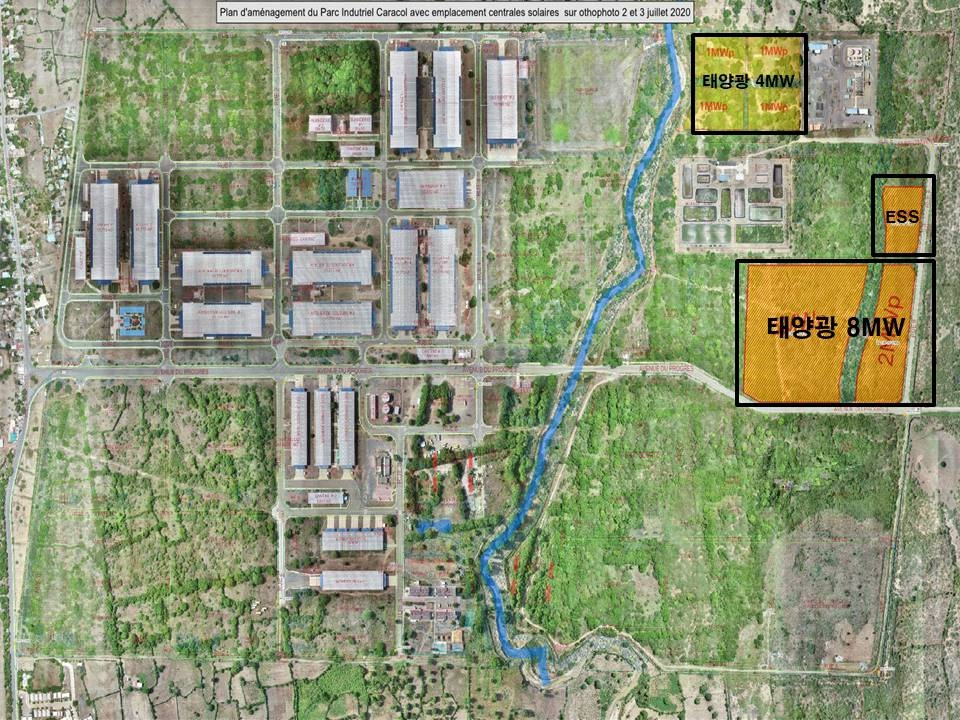 태양광 발전 설비 ESS설비 건설 공사 위치도.(사진=쌍용건설)
