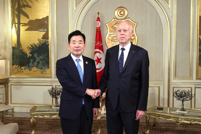 김진표 의장, 튀니지 대통령·국민회의 의장 면담