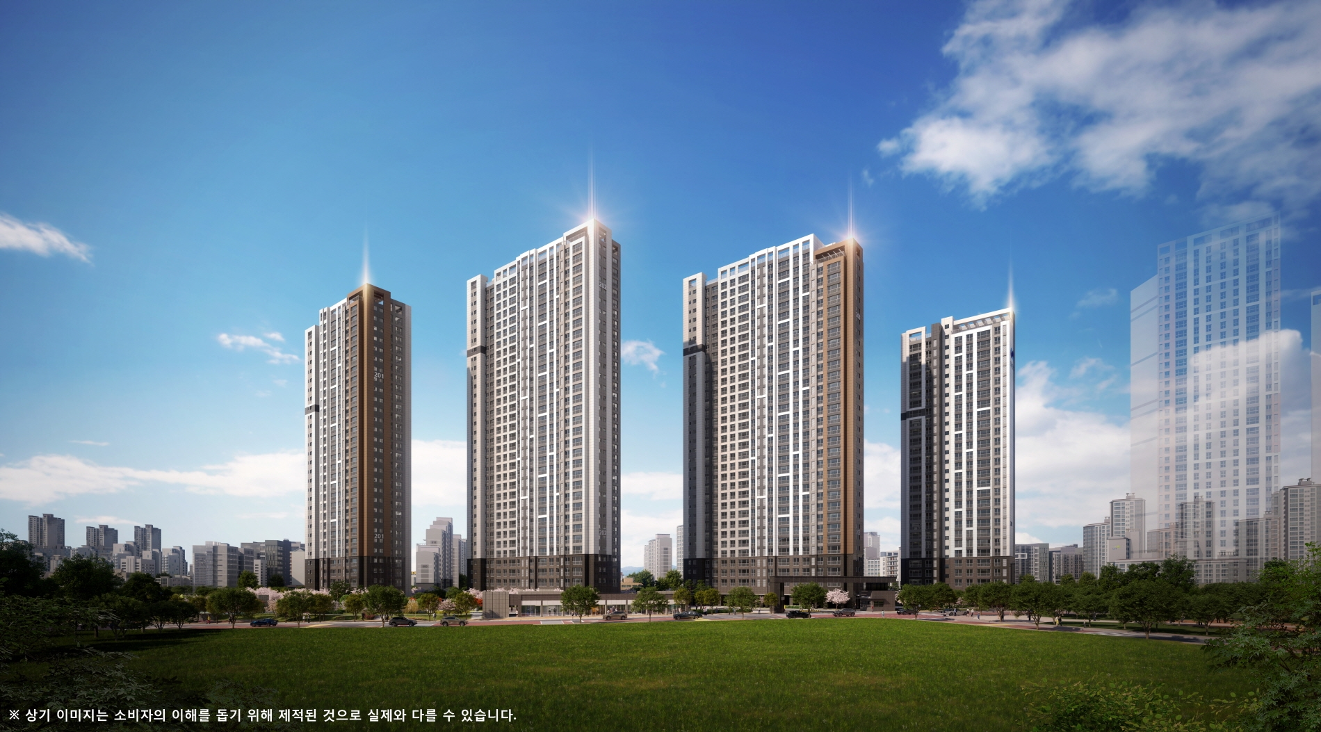 휴먼빌 일산 클래스원 투시도.(사진=일신건영)