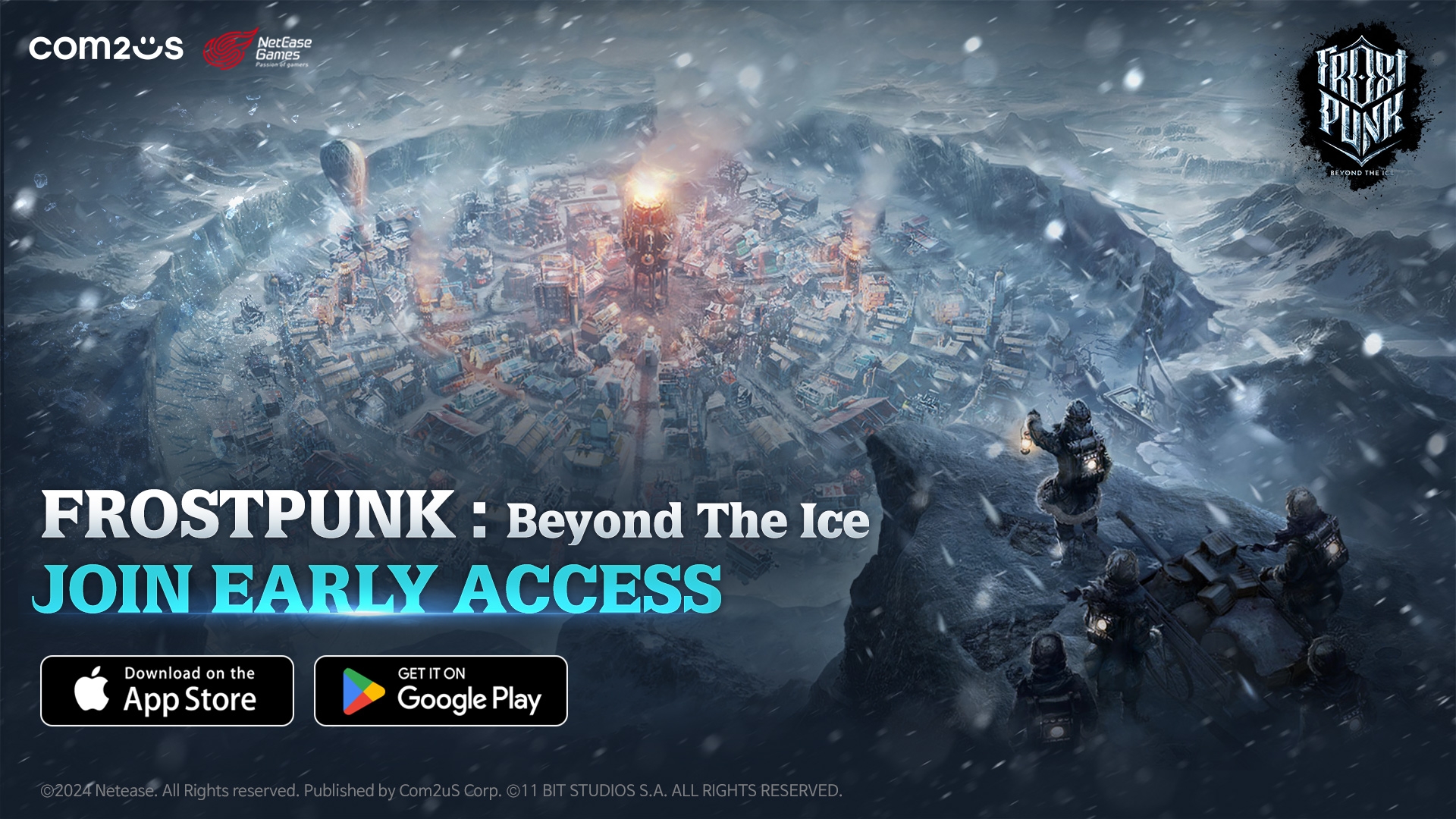 컴투스 신작 ‘프로스트펑크: 비욘드 더 아이스’, 미·영·필 3개국 얼리 액세스 선보인다