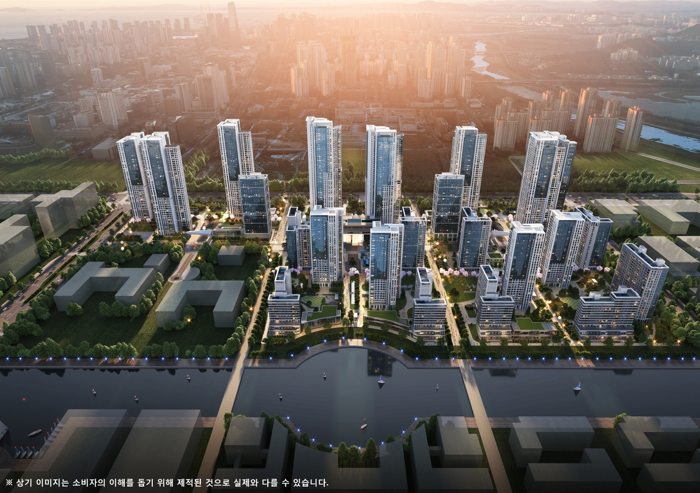 송도자이풍경채 그라노블 조감도.(사진=GS건설)