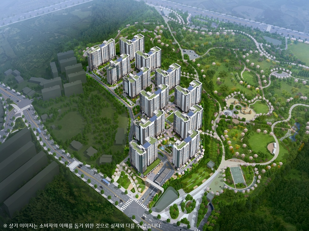 제주 중부공원 제일풍경채 센트럴파크 조감도.(사진=제일건설)