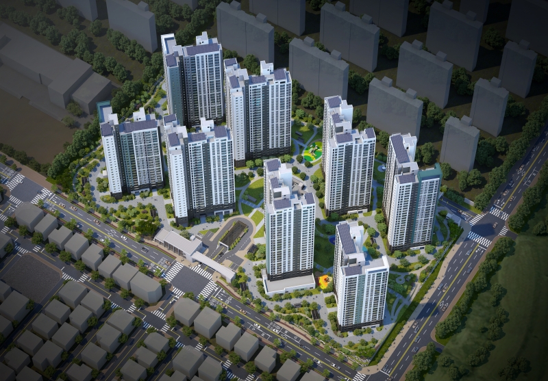 평택푸르지오센터파인 조감도.(사진=대우건설)