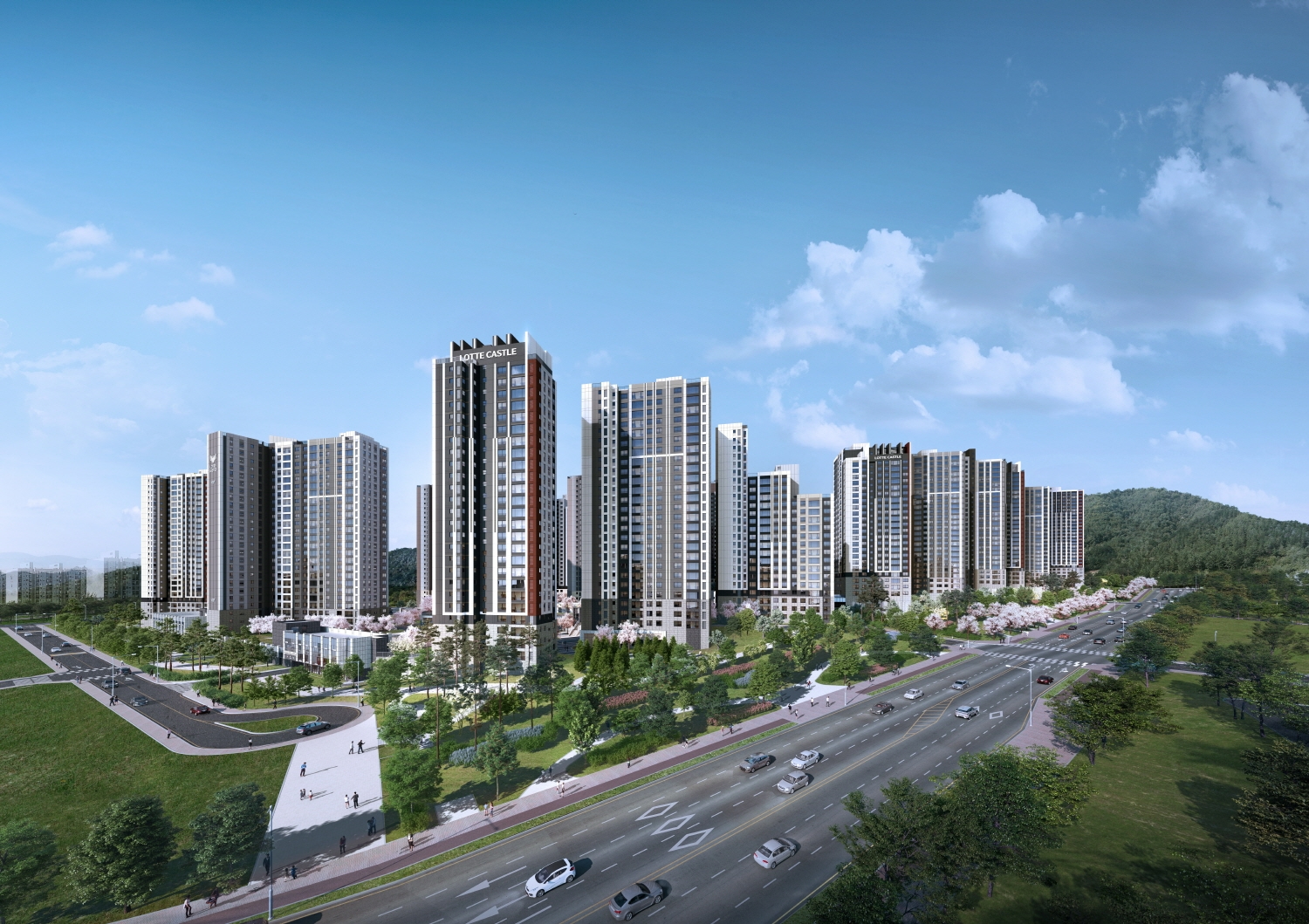계양 롯데캐슬 파크시티 투시도.(사진=롯데건설)