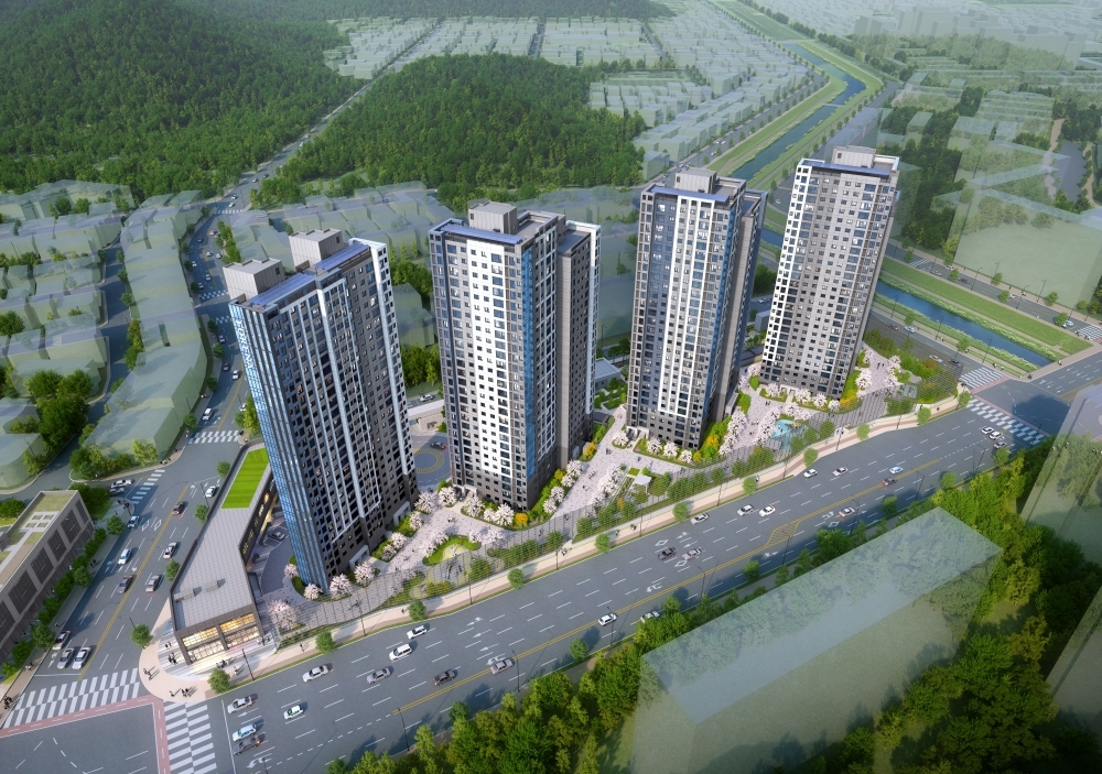 한화포레나 안산고잔2차 조감도.(사진=한화 건설부문)