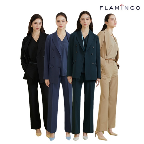 홈앤쇼핑, ‘후라밍고’더블버튼 에센셜 셋업수트 SS 신상품 선보여