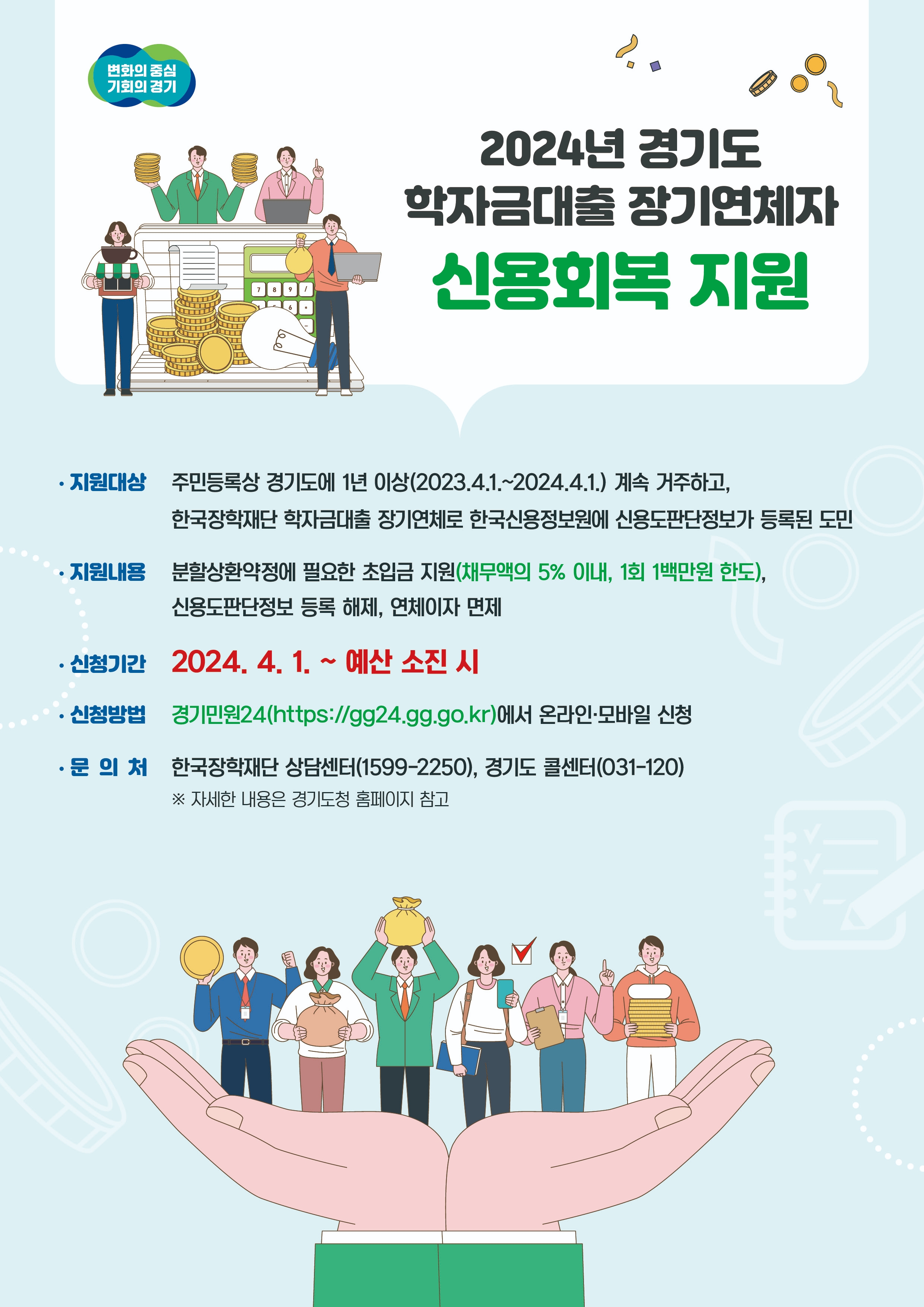 2024 학자금대출 신용회복 지원 안내