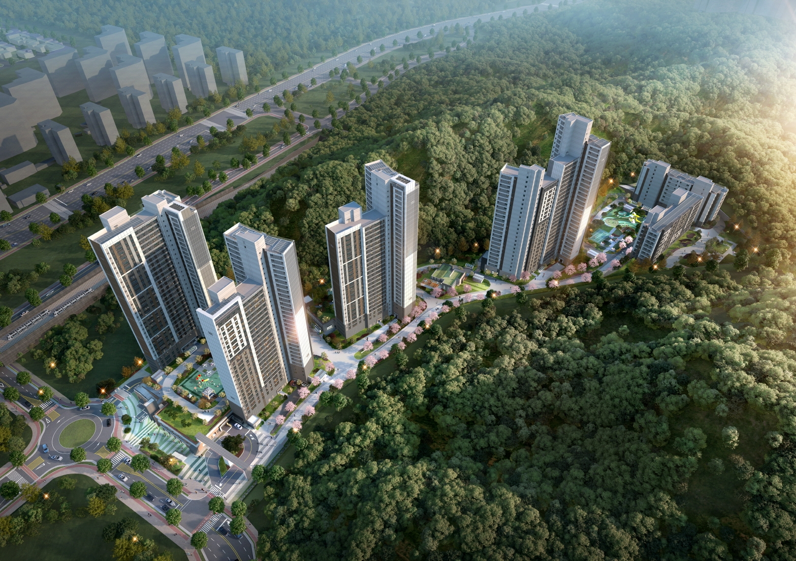 엘리프 남위례역 에듀포레 조감도.