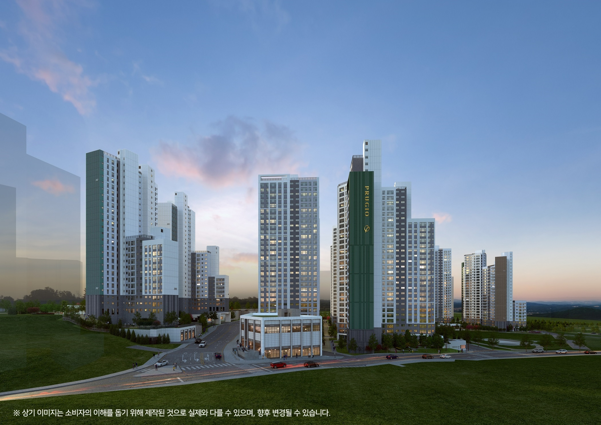 원주 푸르지오 더 센트럴 투시도.