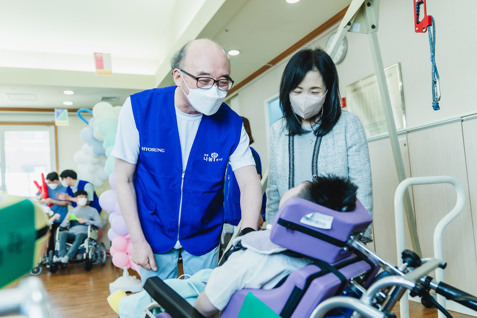 효성첨단소재, ‘영락애니아의 집’ 봉사활동