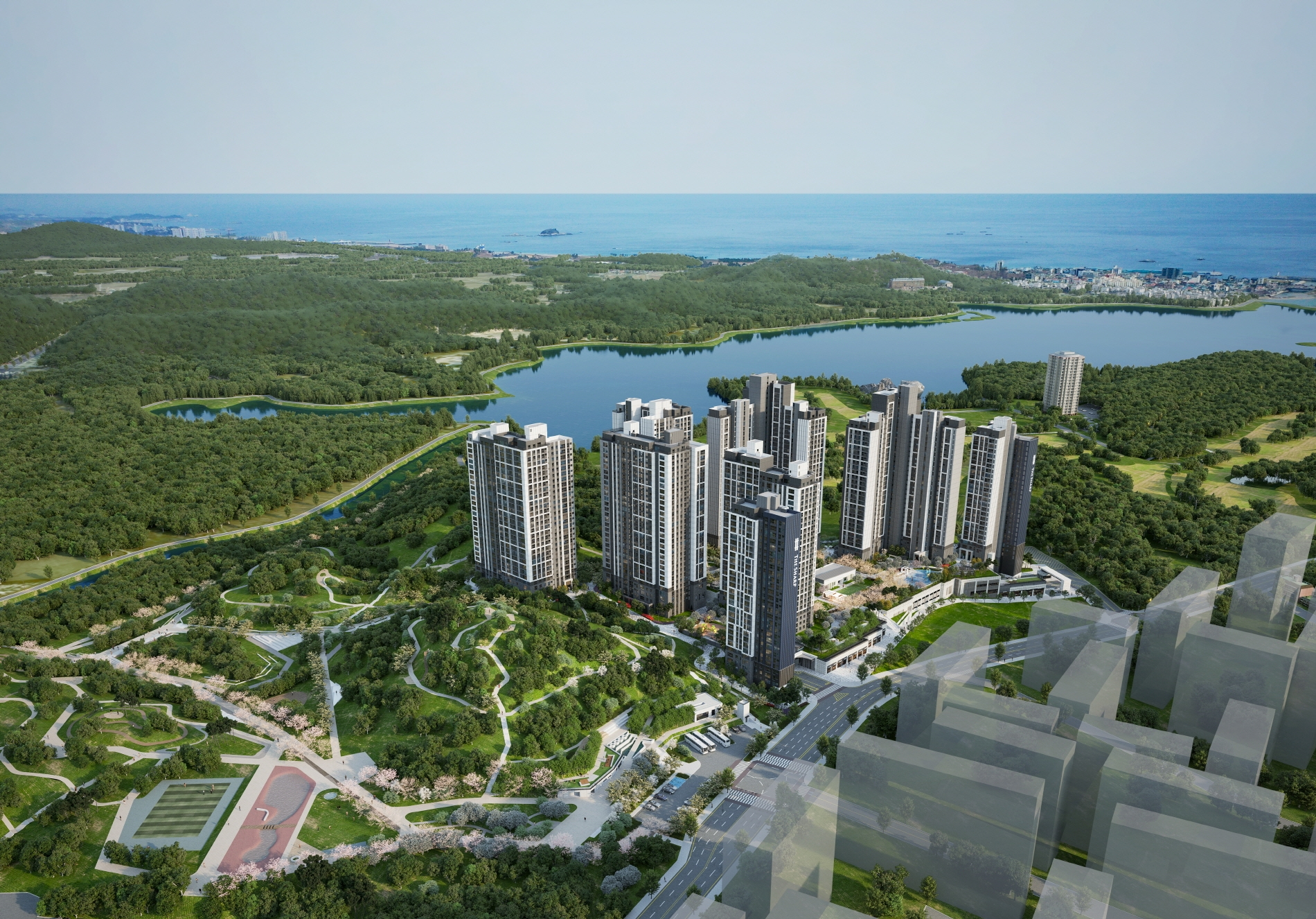 ‘더샵 속초프라임뷰’ 조감도.(사진=포스코이앤씨)