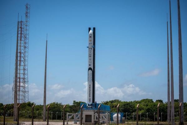 이노스페이스의 엔진 검증용 시험 발사체 '한빛-TLV'. 사진=연합뉴스