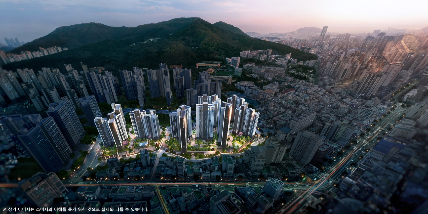 양정 롯데캐슬 프론티엘 조감도.(사진=롯데건설)