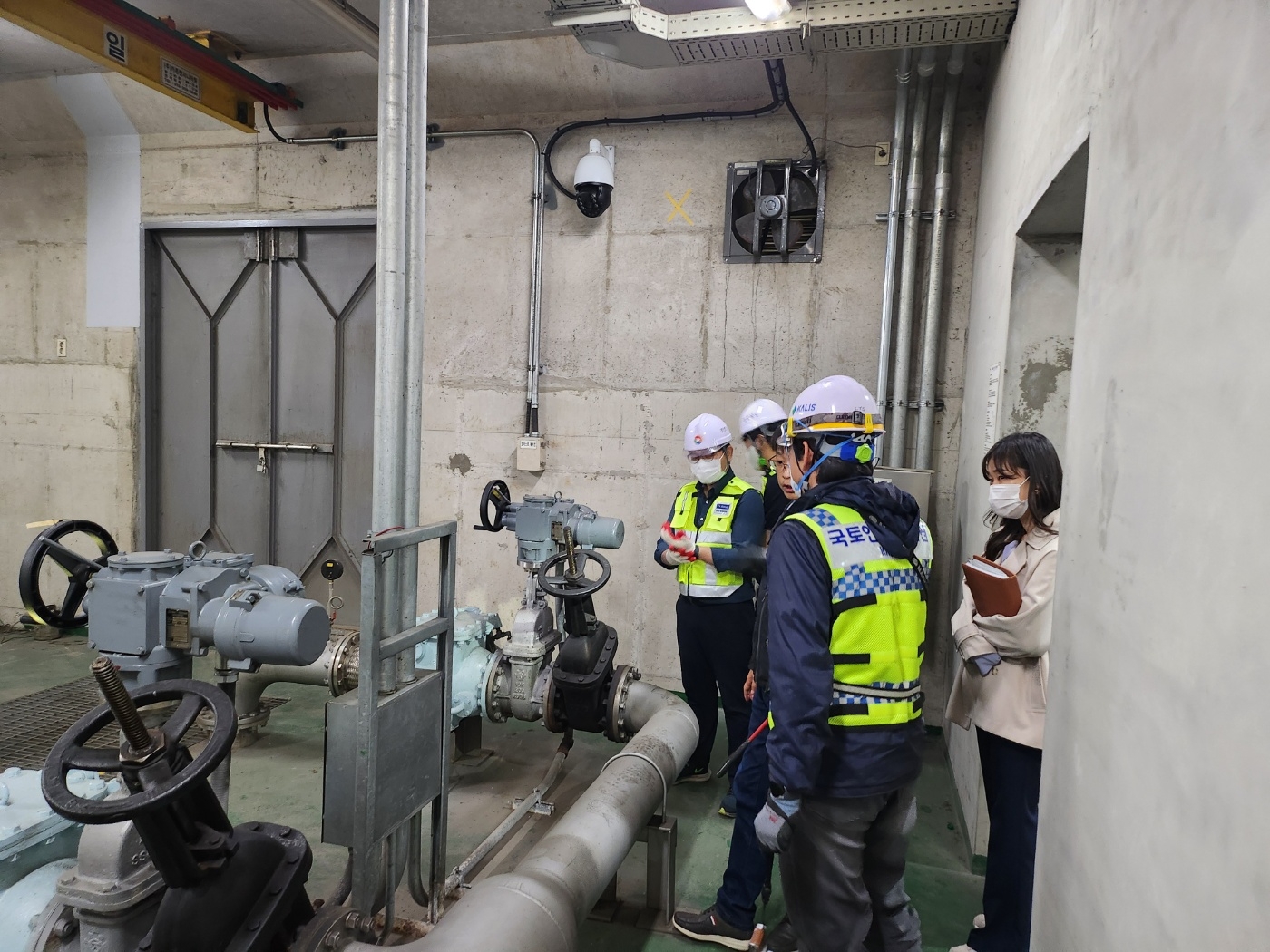 동김해지하차도 합동점검 전경.(사진=국토안전관리원)