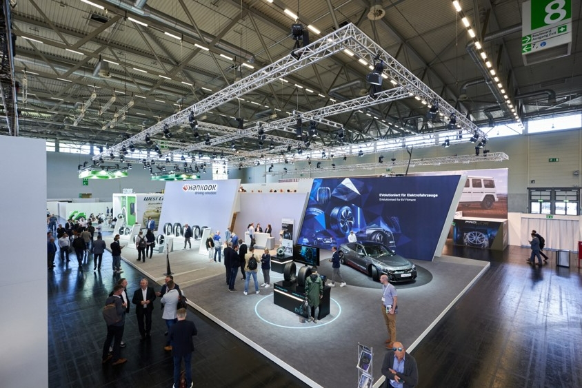 한국타이어 더 타이어 쾰른 2022년 부스.(사진=한국타이어)