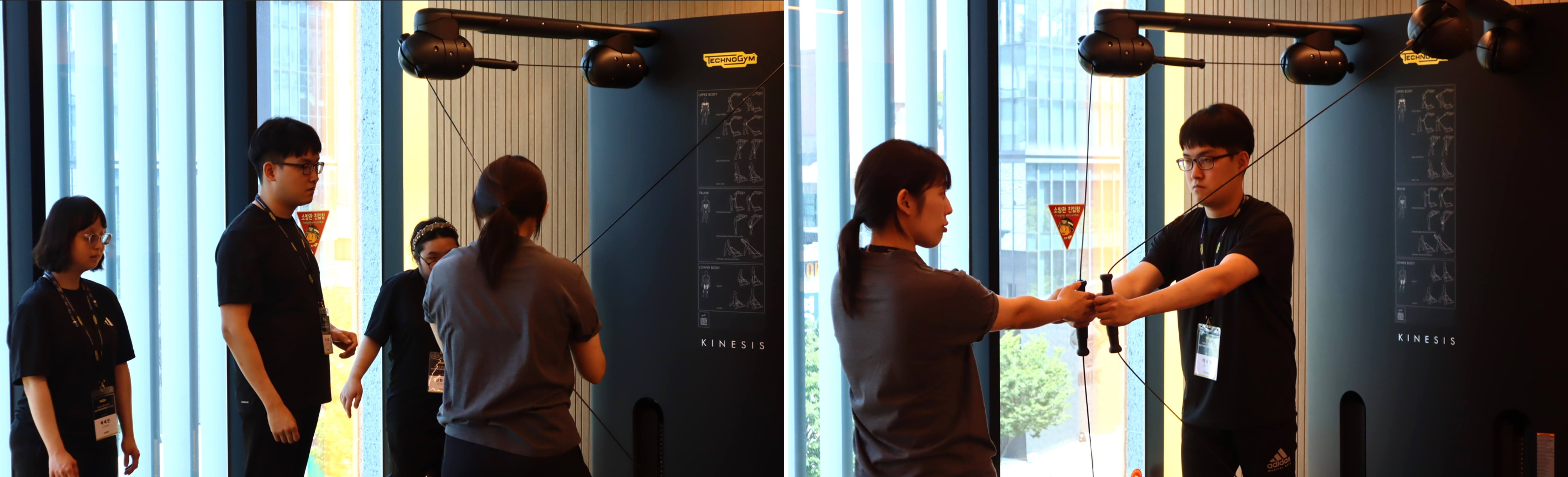 테크노짐, 운동 기구 체험행사 진행