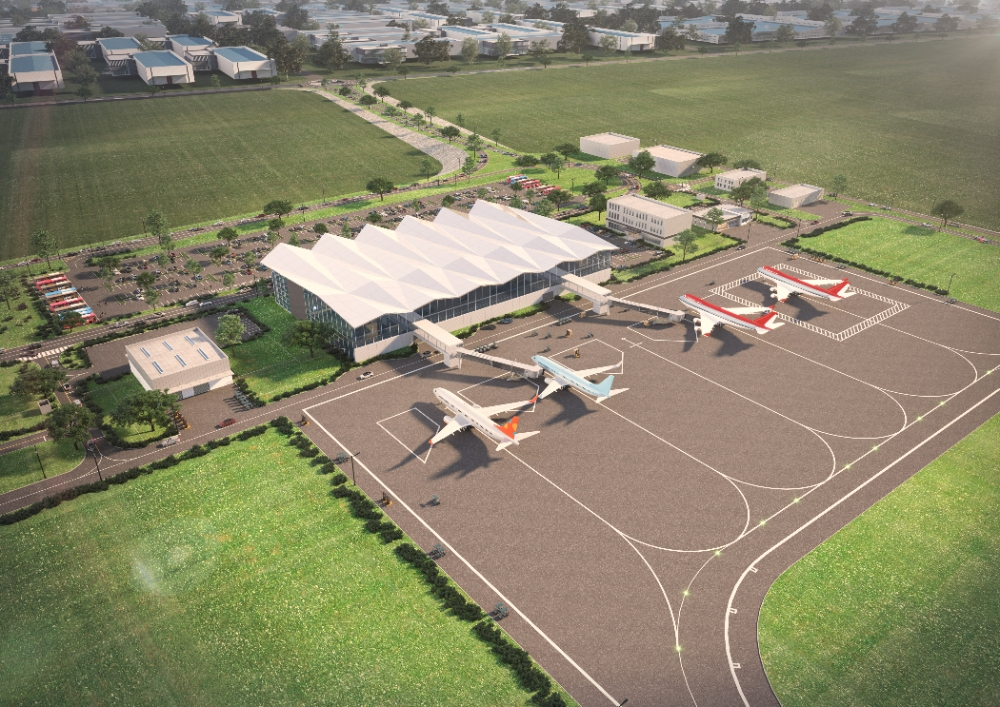 새만금 공항 조감도.