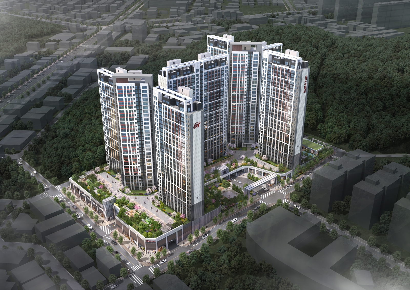 현대건설 힐스테이트 구미더퍼스트 조감도.(사진=현대건설)