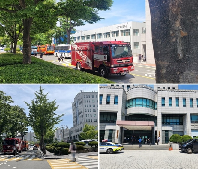 부산대 수색 현장 사진.(사진제공=부산경찰청)