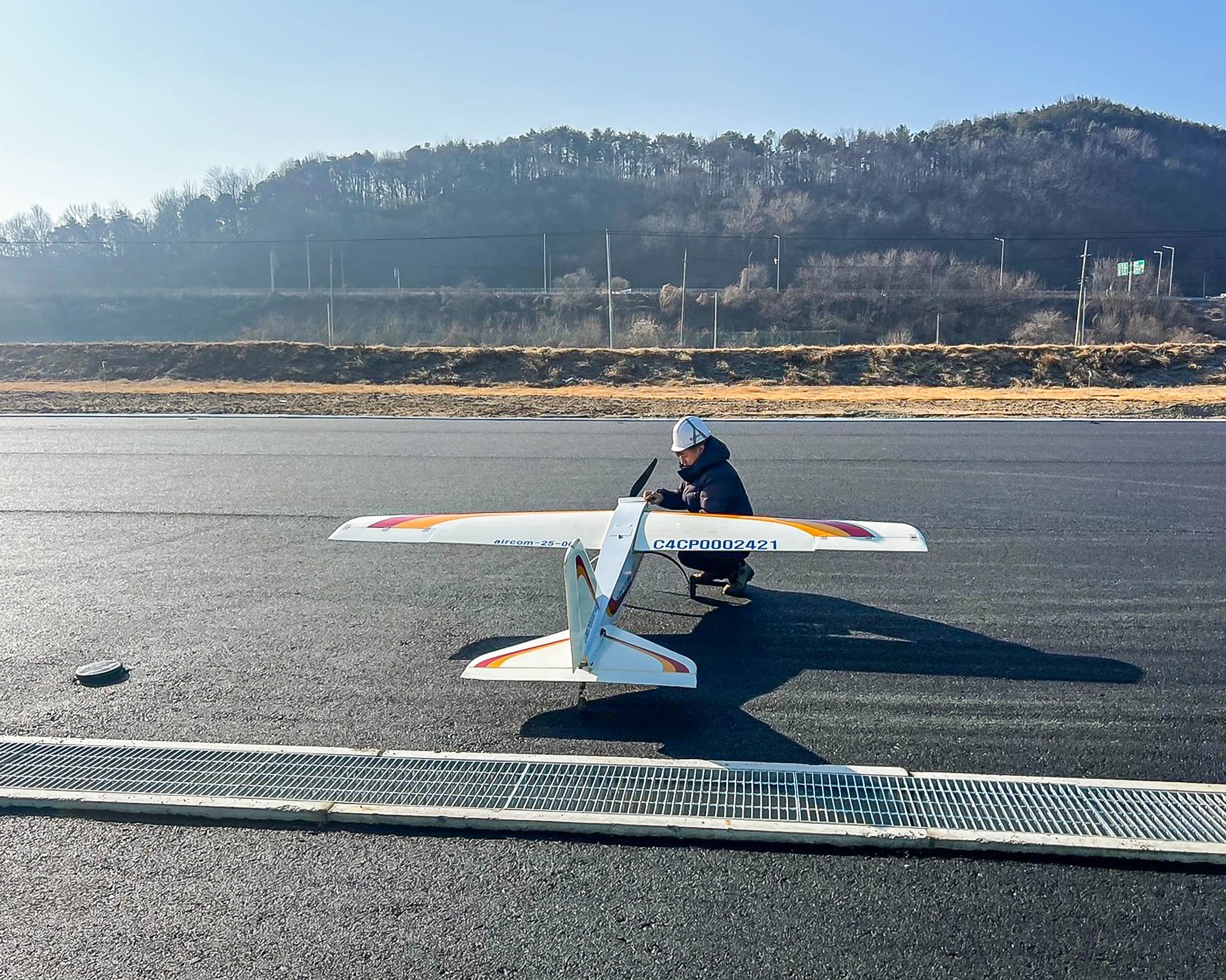 무인비행기 연습비행 준비.(사진=TS)