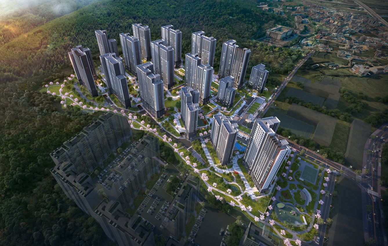 롯데캐슬 위너스포레 조감도.(사진=롯데건설)