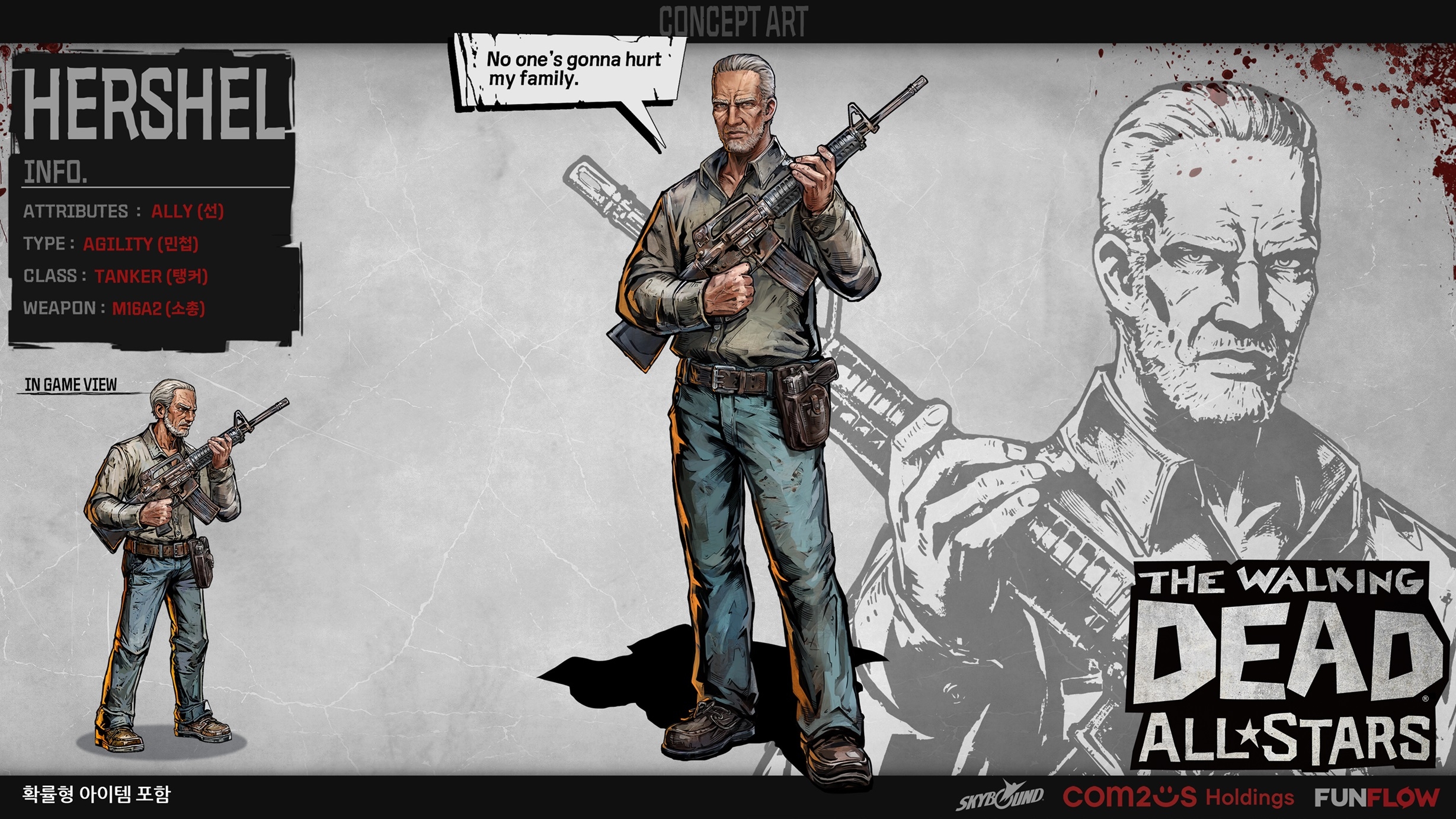 ‘워킹데드: 올스타즈’, 신규 생존자 ‘허셜’ 등장