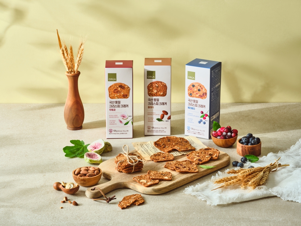 풀무원 올가홀푸드, ‘국산 통밀 크리스피 크래커’ 선보여