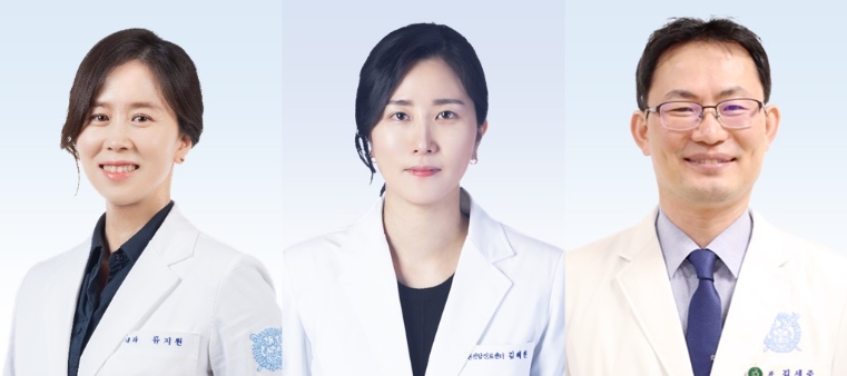 (좌측부터) 분당서울대병원 입원전담진료센터 류지원, 김혜원 교수, 신장내과 김세중 교수. 사진=분당서울대병원